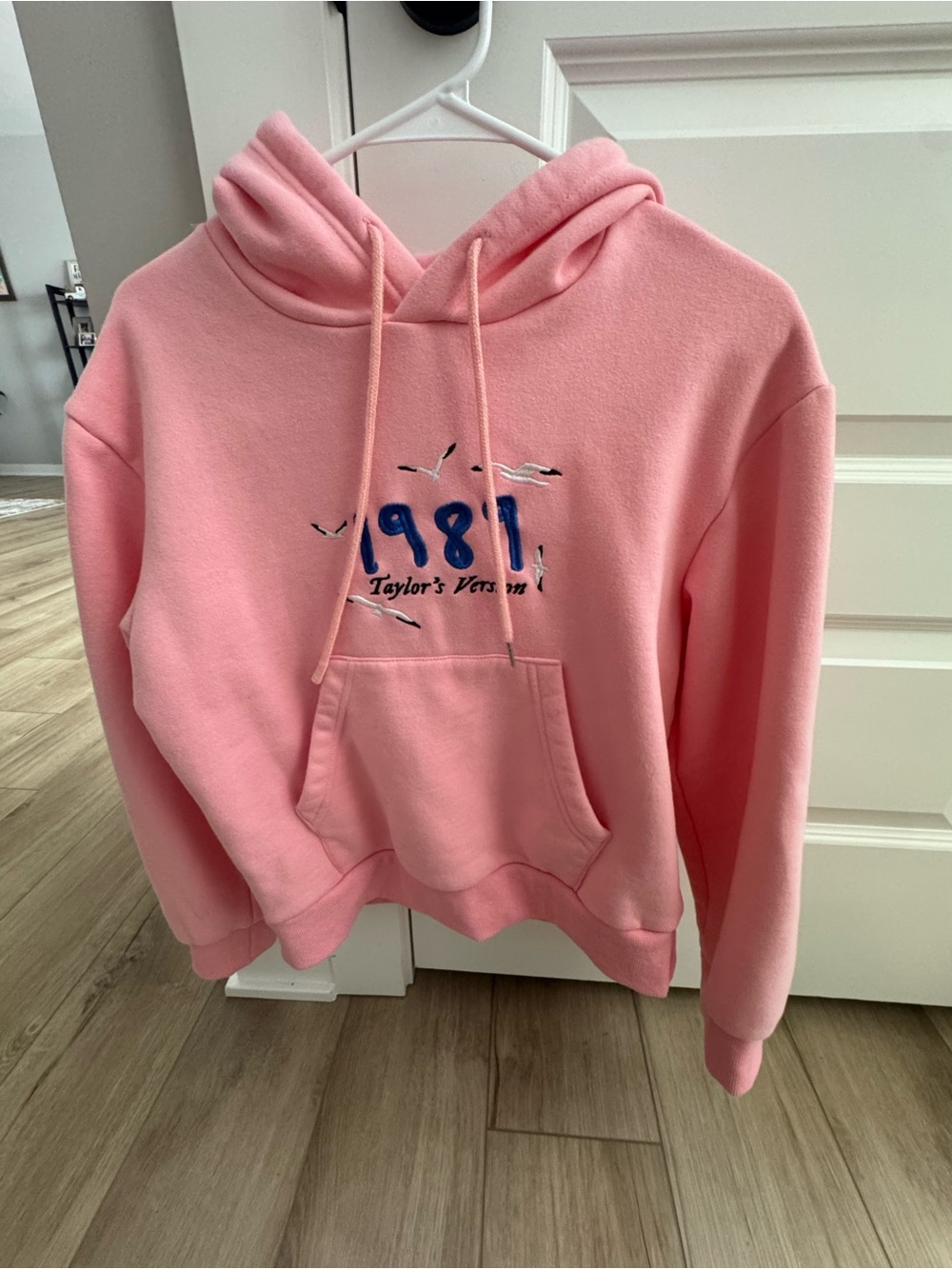 Taylor Swift Pink '1989' Embroidered Hoodie